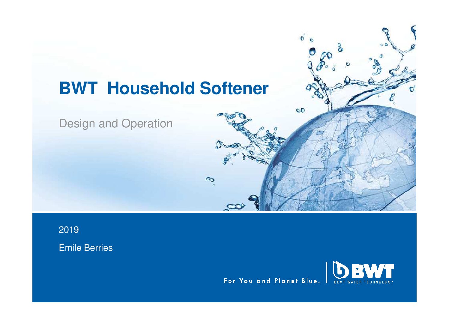 BWT-Water-Softeners Training - 1