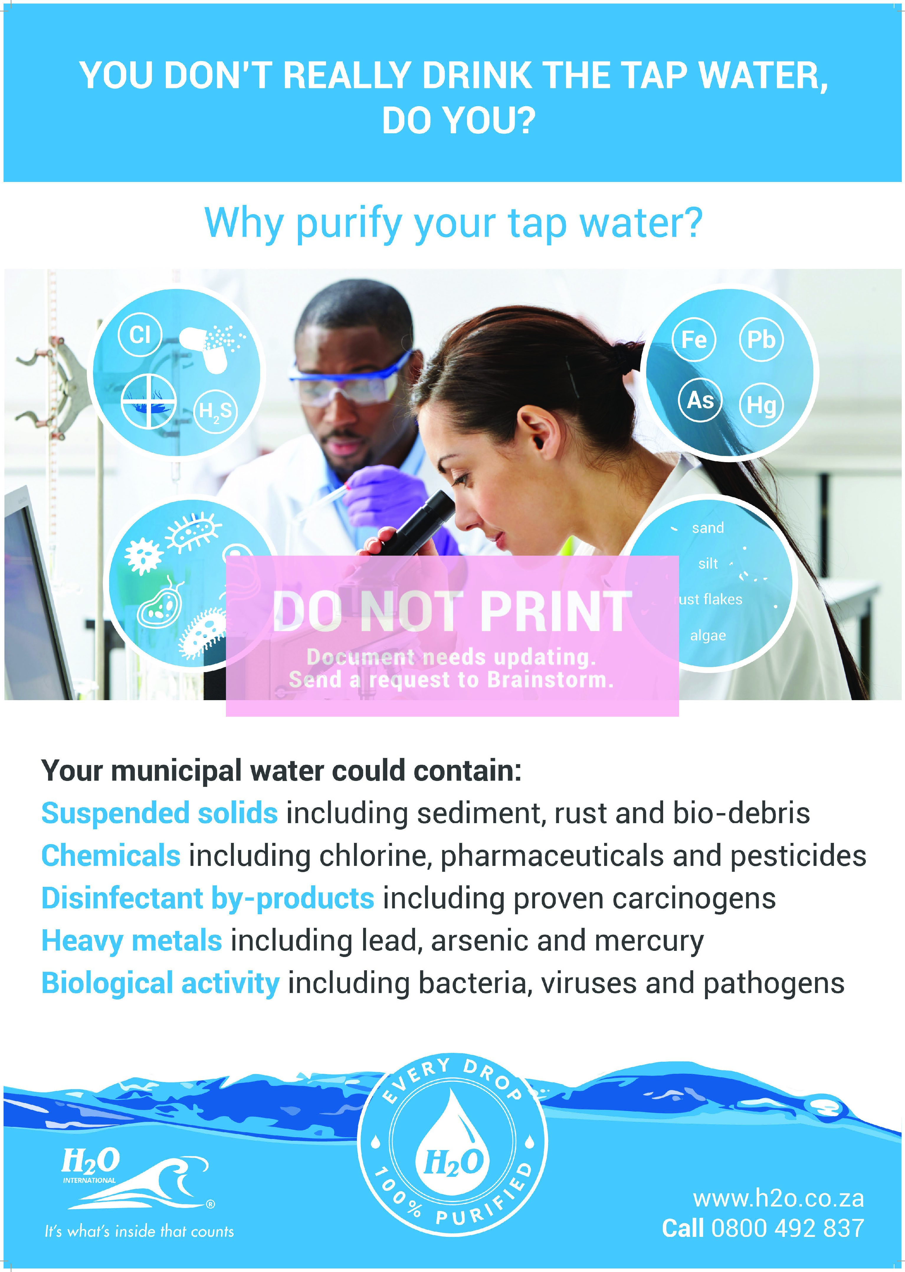 H2O | BWT - Why Purify A1 Poster