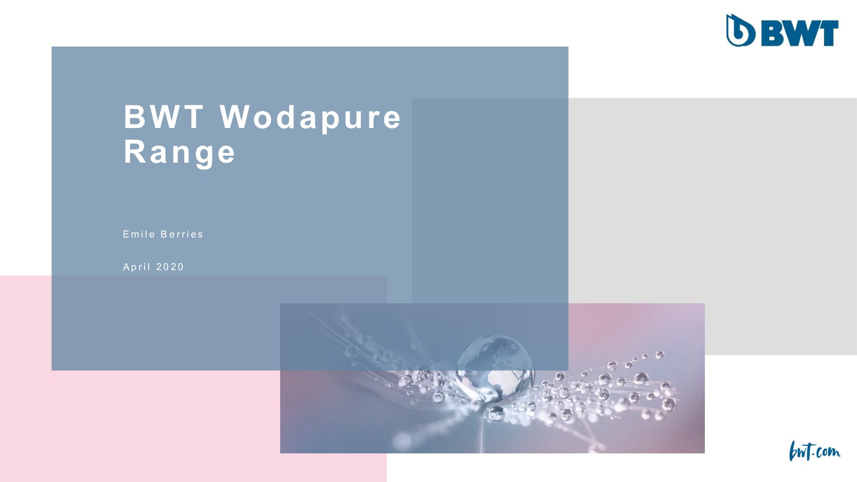 BWT Wodapure Range