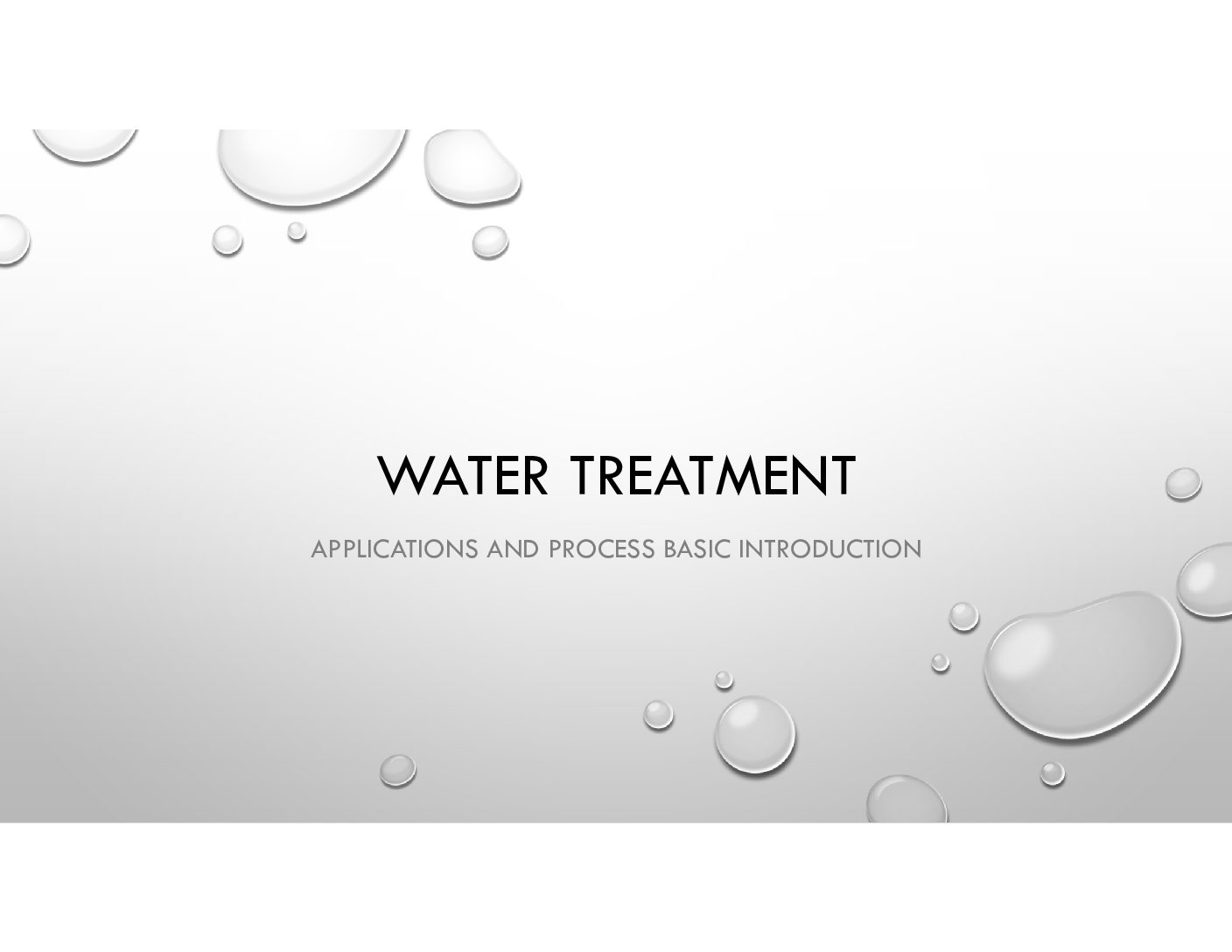 Water Treatment