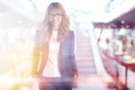 Woman in the shopping center