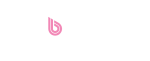 BWT Logo Pink Drop White Text PNG - No Background